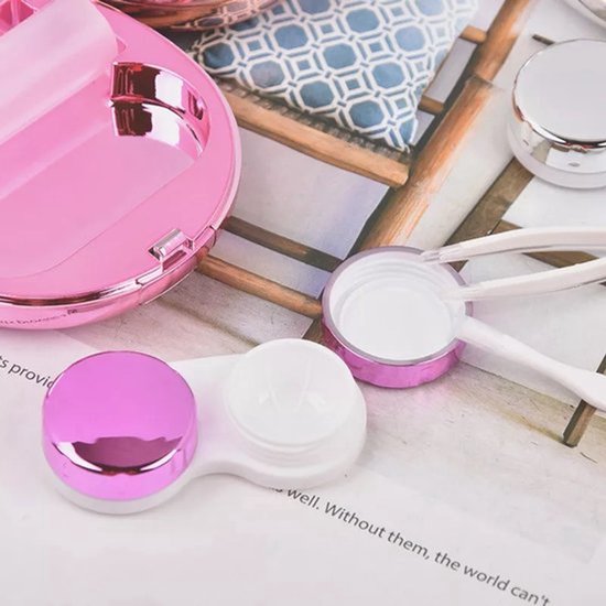 Oval lens case<br> <span>Pink</span>