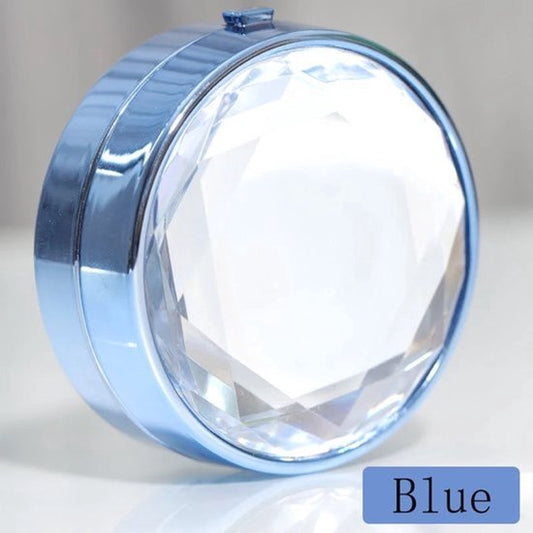 Diamond lens case blue